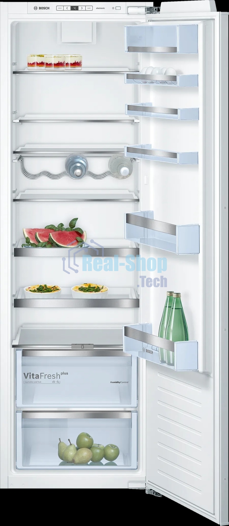 Встраиваемая холодильная камера, Bosch 2000070331 DNK24051290 KIR81AF30U 177,2 x 54,1 x 54,5 см,319 литров, Цифровой дисплей,Door-on-door