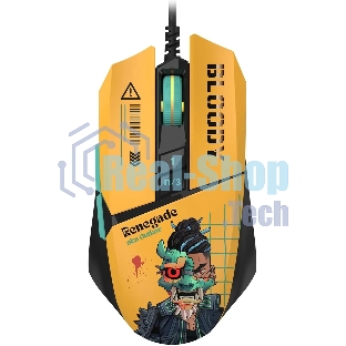 Мышь проводная A4Tech Bloody W63 Max Renegade желтый, 12000 dpi, USB, кнопки - 7