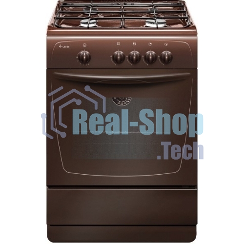 Плита газовая Gefest 1200-С7 К39 коричневый, конфорок 4 шт, духовка 63 л, 60 см x 85 см x 60 см
