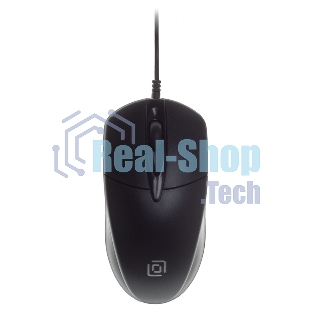 Мышь проводная Oklick 275M черный, 1000 dpi, USB, кнопки - 3