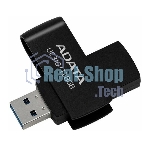Флешка USB ADATA UC310 (UC310-128G-RBK), 128Gb, USB 3.2 Gen 1, R/W 100/30, черный