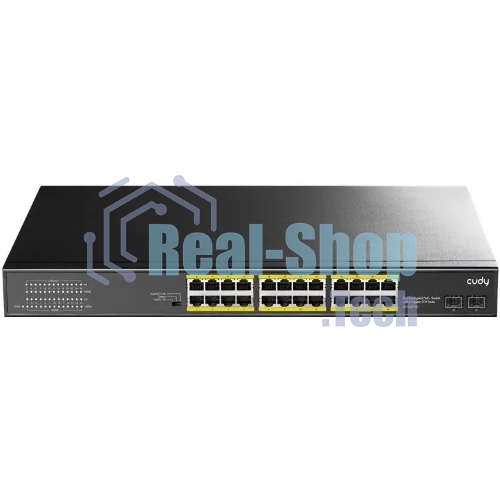 Коммутатор Cudy GS1028PS2, 24×1 Гбит/с, 2×1 Гбит/с SFP