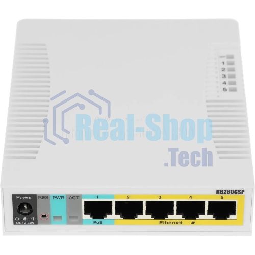 Коммутатор Mikrotik CSS106-1G-4P-1S 5PORT 1000M 1SFP