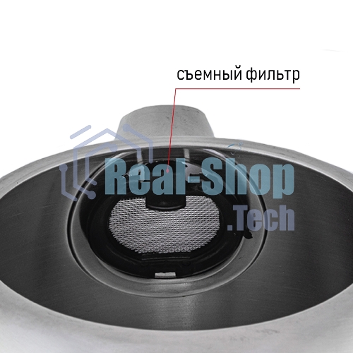 Чайник электрический JVC JK-KE1720 1.7 л, 2200 Вт, серебристый