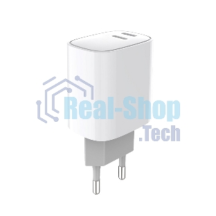 Сетевое зарядное устройство Rexant с двумя портами USB-C + USB-C, 20 Вт