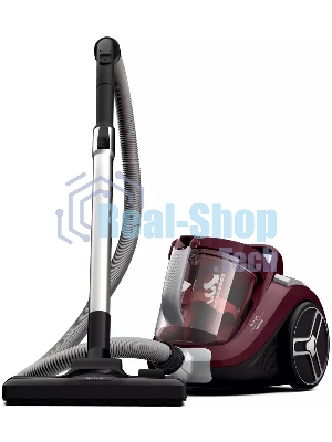 Пылесос Tefal Compact Power XXL TW4873EA малиновый/черный, 550 Вт, уборка сухая, пылесборник контейнер 2.5 л