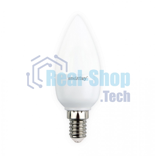 Светодиодная (LED) лампа Smartbuy-C37-05W/4000/E14 свеча на ветру матовая