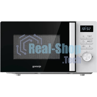 Микроволновая печь Gorenje MO20A3WH белый, 20 л, 800 Вт, переключатели - кнопки, поворотный механизм