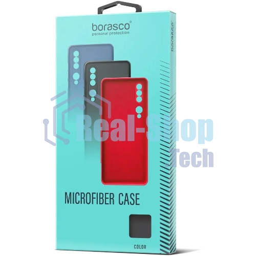 Чехол (клип-кейс) BoraSCO Microfiber Case для Samsung Galaxy A03 Core красный