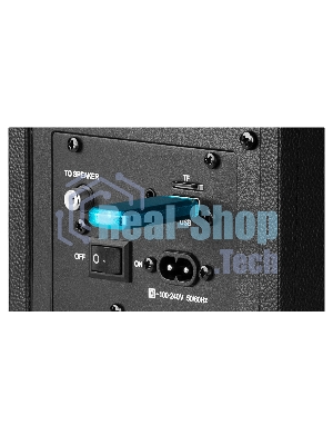 Акустическая система SVEN SPS-730 2.0 черные (2x25Вт, экокожа, USB/SD, пульт ДУ, Bluetooth)