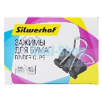 Зажимы Silwerhof 510017 сталь 41мм черный (упаковка: 12 шт) картонная коробка