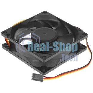 Вентилятор для корпуса Gembird 80x80x25, гидрод., тихий, 3 pin/4pin Molex, провод 30 см