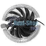 Кулер для процессора Crown CM-S1250TPWM v2 серебристый/черный, 95 мм, алюминий, 2000 об/мин, 28.7 дБ, 4 pin, 125 Вт, 53 мм