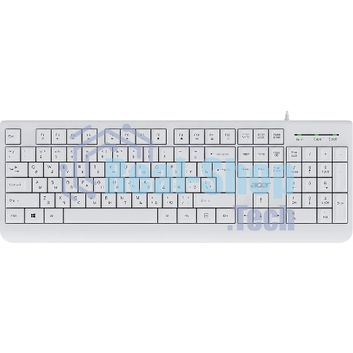 Клавиатура Acer OKW400 проводная, USB Type-A, белый
