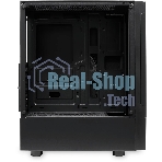 Компьютерный корпус без блока питания Case HSPD M540, Mesh Mid Tower, черный, TG, 0.45 SPCC, no fans, ATX, mATX, mITX, 160/300/150мм, 2x2.5