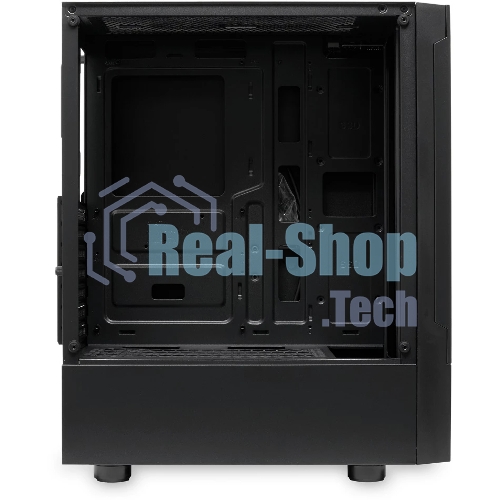 Компьютерный корпус без блока питания Case HSPD M540, Mesh Mid Tower, черный, TG, 0.45 SPCC, no fans, ATX, mATX, mITX, 160/300/150мм, 2x2.5