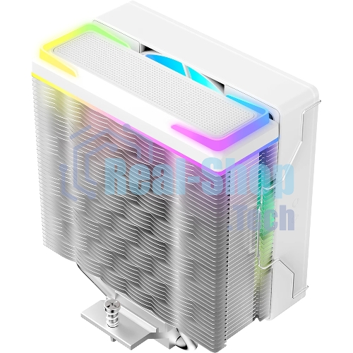 Кулер для процессора Ocypus Delta A40 SE WH ARGB, 120мм ARGB FAN, Top ARGB Panel, 4 HEAT PIPES, 4-PIN PWM, 800-1800 RPM, 31DBA, HYDRO BEARING, LGA115X/1200/1700/18XX, AM4/AM5