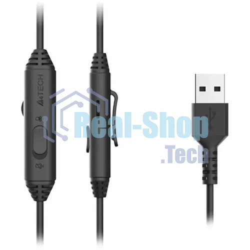 Гарнитура A4Tech Fstyler FH100U чёрный, проводная