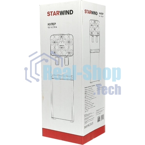 Кулер для воды Starwind SW-1003EW, верхняя загрузка, нагрев 85 °С, охлаждение 10 °С, белый