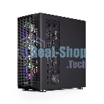 Компьютерный корпус ABR Quantum черный (1хUSB Type-C, 2хUSB 2.0, HD Audio, 4xRGb Fan, ATX, E-ATX)