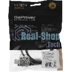 Кабель GoPower HDMI (m)-VGA (m) 1м черный Premium Zip-Lock c подвесом (1/200)