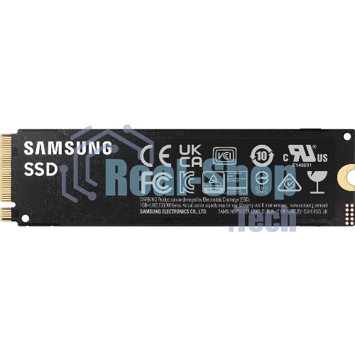 Накопитель SSD Samsung 990 Pro MZ-V9P1T0B/AM 1ТБ, M.2 2280, PCIe 4.0 x4, NVMe, M.2