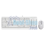 Комплект клавиатура+мышь A4Tech FStyler F1512 проводной, USB, 1200 DPI, белый