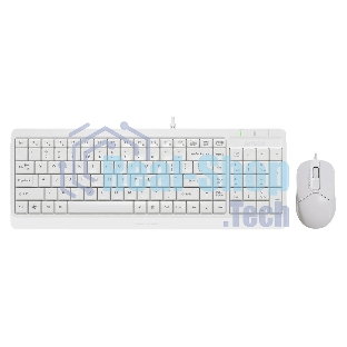 Комплект клавиатура+мышь A4Tech FStyler F1512 проводной, USB, 1200 DPI, белый