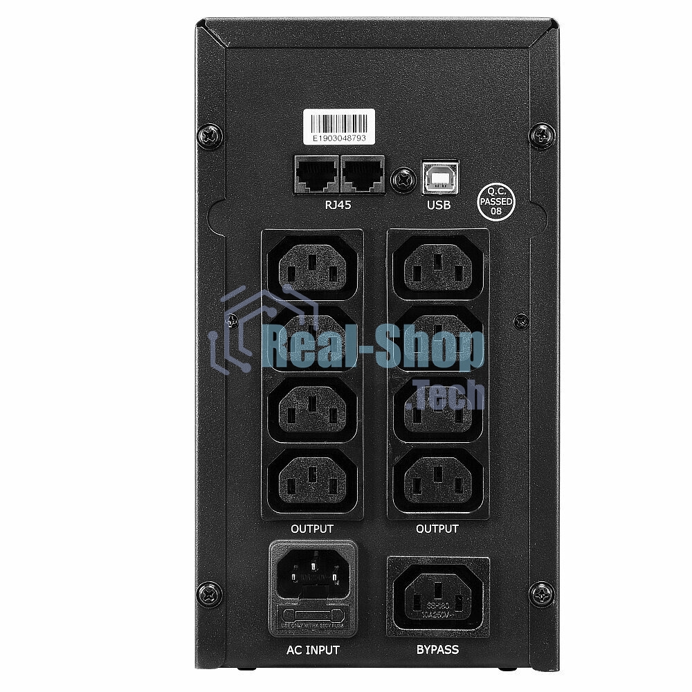 Источник бесперебойного питания Crown CMU-SP1200 COMBO USB/1200 ВА\720 Вт/2 х Euro + 4 х IEC-320 С13 с резервным питанием и фильтрацией, 1 х IEC-320 С13 Bypass