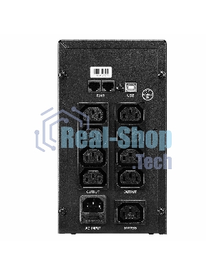 Источник бесперебойного питания Crown CMU-SP1200 COMBO USB/1200 ВА\720 Вт/2 х Euro + 4 х IEC-320 С13 с резервным питанием и фильтрацией, 1 х IEC-320 С13 Bypass