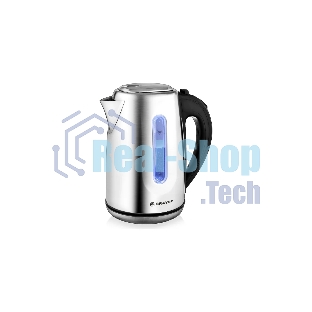 Чайник электрический BRAYER BR1014, 2200 Вт, 1.7 л, нержав.сталь, индикат. уровн. воды, автоотключ