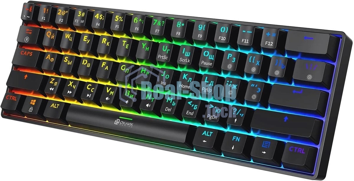 Клавиатура Oklick K713X проводная, USB Type-A, чёрный