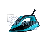 Утюг BRAYER BR4019 голубой/черный, 2400 Вт, 25 г/мин, 140 г/мин, 320 мл