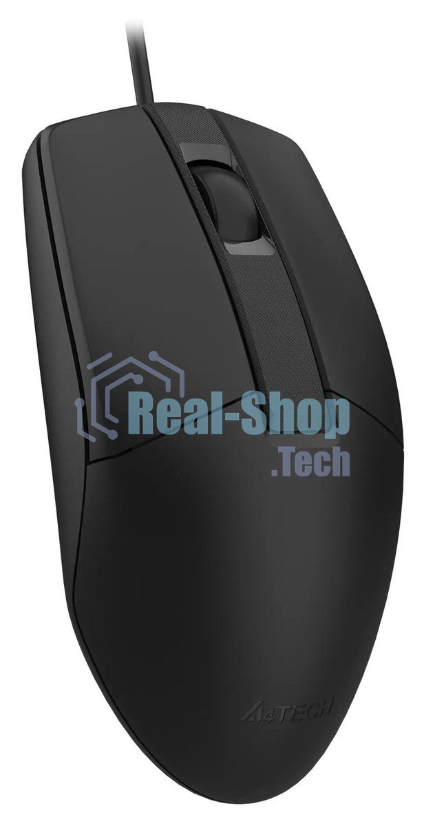 Мышь проводная A4Tech OP-330S черный, 1200 dpi, USB, кнопки - 3