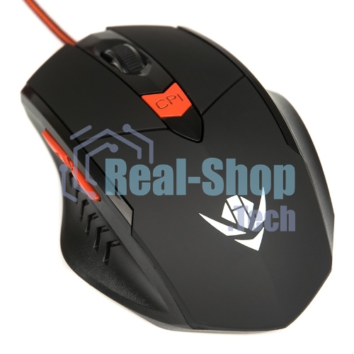 Мышь проводная Dialog MOG-11U Nakatomi Gaming - 6 кнопок + ролик, USB,черная