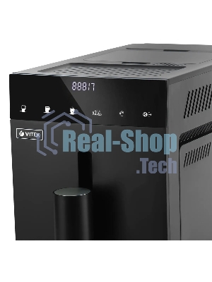 Кофемашина автоматическая Vitek Metropolis VT-8700 черный, зерновой кофе, 1.2 л, 1350 Вт, 20 Бар