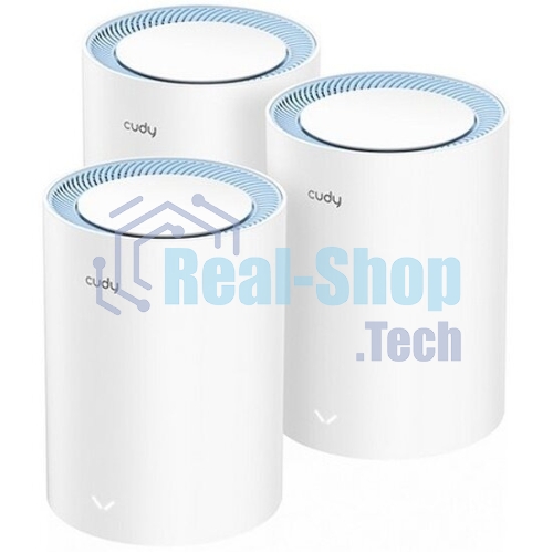 Бесшовный Mesh роутер Cudy M1200(3-Pack) AC1200 10/100BASE-TX белый (упак.:3шт)
