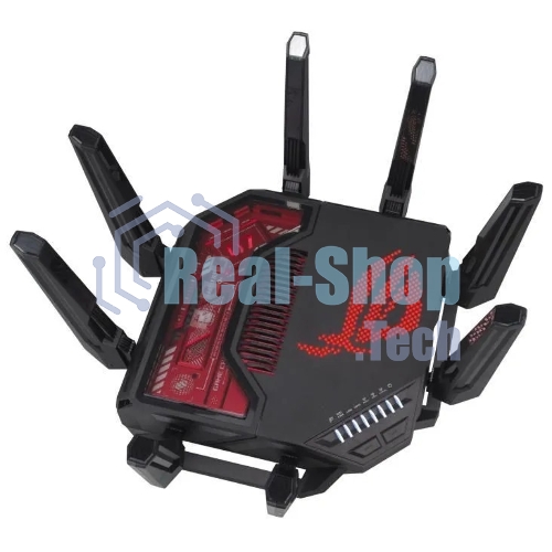 Маршрутизатор ASUS GT-BE19000, черный/красный, 90IG0850-MO9A0V