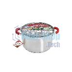 Кастрюля WEBBER BE-344/2 6,6 л, из нержавеющей стали со стеклянной крышкой