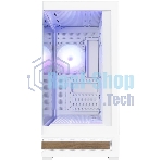 Компьютерный корпус ZALMAN P40 NAMU, ATX, белый, WINDOW, WOODEN ELEMENTS, 2xCombo(2.5” or 3.5”), 1xUSB TYPE-C, 2xUSB 3.0, SIDE 3x120мм ARGB, REAR 1x120мм ARGB