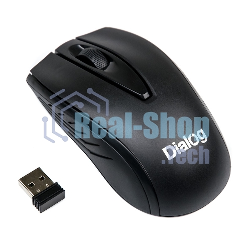 Мышь беспроводная Dialog Comfort MROC-17U черный, 1200 dpi, радиоканал, USB, кнопки - 3