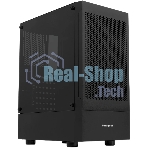 Компьютерный корпус без блока питания Case HSPD M540, Mesh Mid Tower, черный, TG, 0.45 SPCC, no fans, ATX, mATX, mITX, 160/300/150мм, 2x2.5