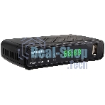 Приставка для цифрового ТВ Hyundai H-DVB520 черный, DVB-T2, DVB-T, DVB-C, HDMI, USB 2.0 х2