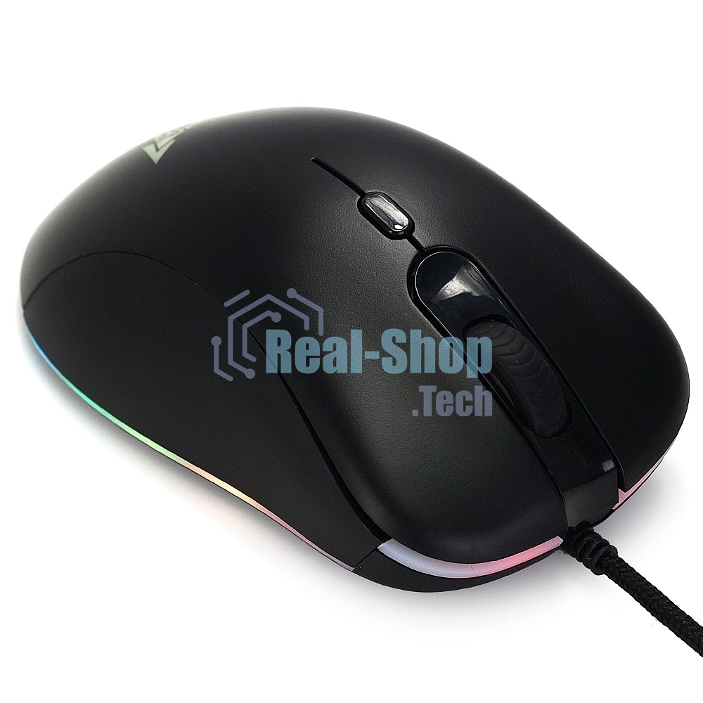 Мышь проводная Crown CMGM-904 черный, 7000 dpi, USB, кнопки - 7