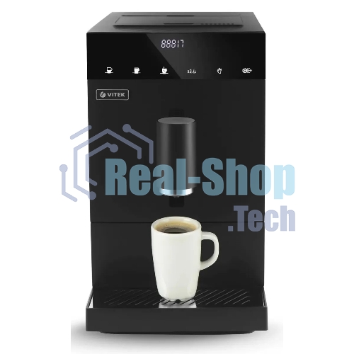 Кофемашина автоматическая Vitek Metropolis VT-8700 черный, зерновой кофе, 1.2 л, 1350 Вт, 20 Бар