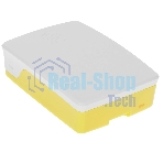 Корпус Qumo ABS Plastic, Raspberry Pi 4, белый/желтый