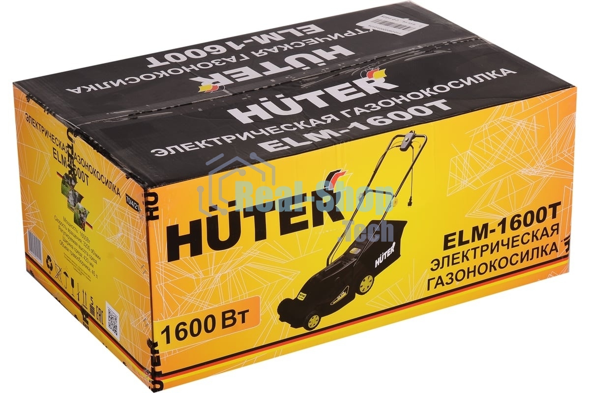 Газонокосилка электрическая Huter ELM-1600T, от сети, 1600 Вт