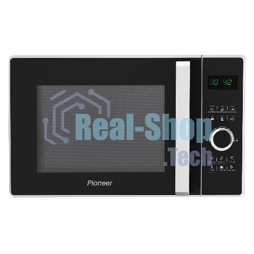 Микроволновая печь Pioneer MW356S белый, 23 л, 800 Вт, переключатели - сенсор, поворотный механизм