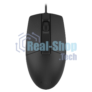 Мышь проводная A4Tech OP-330S черный, 1200 dpi, USB, кнопки - 3