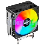 Кулер для процессора CBR CBR-CC-3190-RGB-PWM Al+Cu, 3 heat pipes, Socket 775/1366/1155/1156/1150/1151/1200/1700/AM2/АМ2+/АМ3/AM3+/FM1/FM2/AM4/AM5, TDP 190W, 120mm Fan, 2300RPM, HB, RGB, PWM, 36db